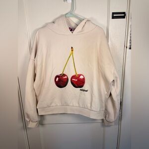 Edikted Cream Cherry Sweatshirt SIZE M